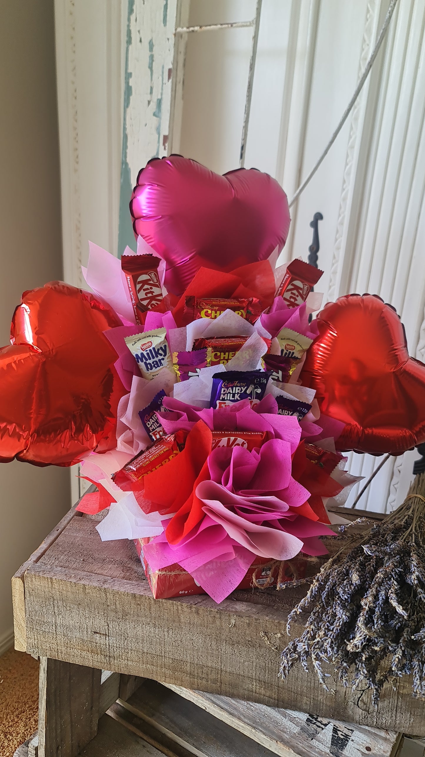 Small Maltesers Balloon Chocolate Bouquet