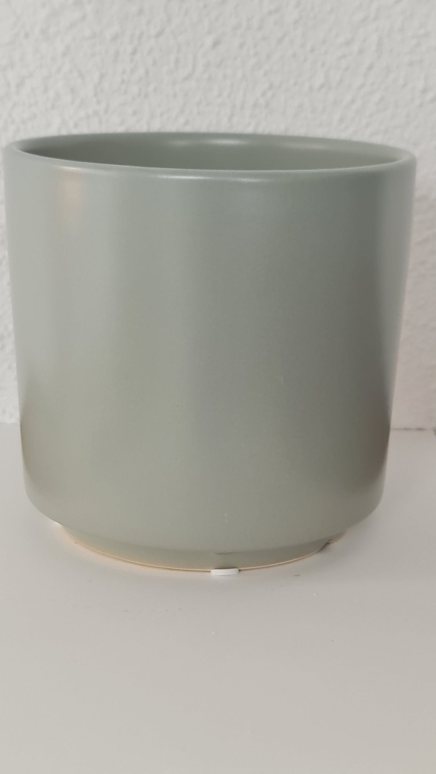 Plant Pot & Plate Matte Sea Foam