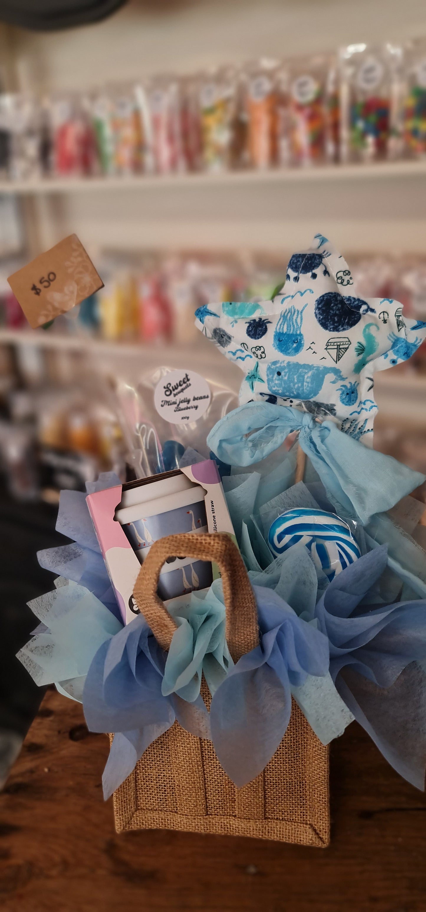 B B Cino & Wand Bouquet