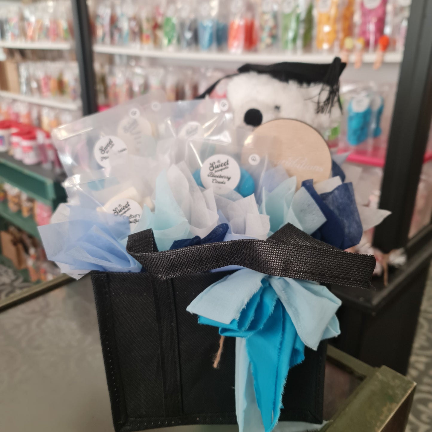 Graduation Teddy Gift Bag Bouquet