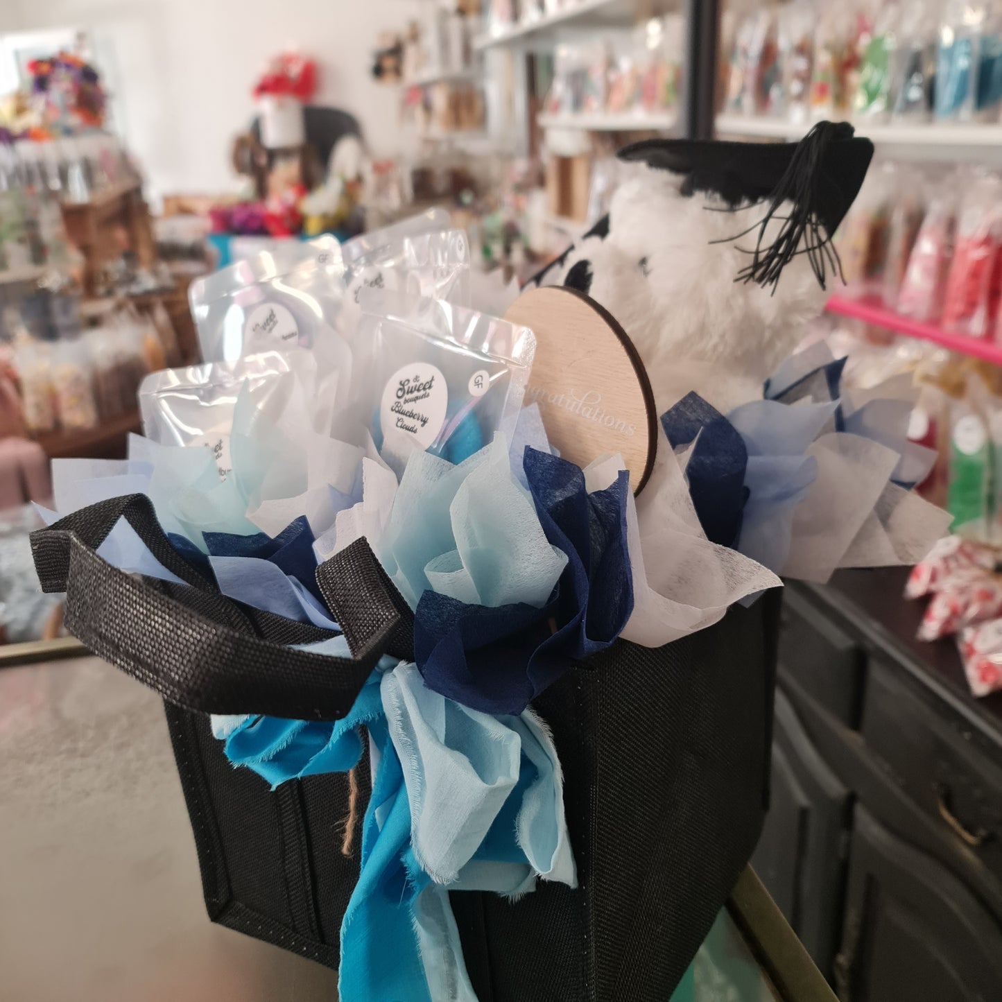 Graduation Teddy Gift Bag Bouquet