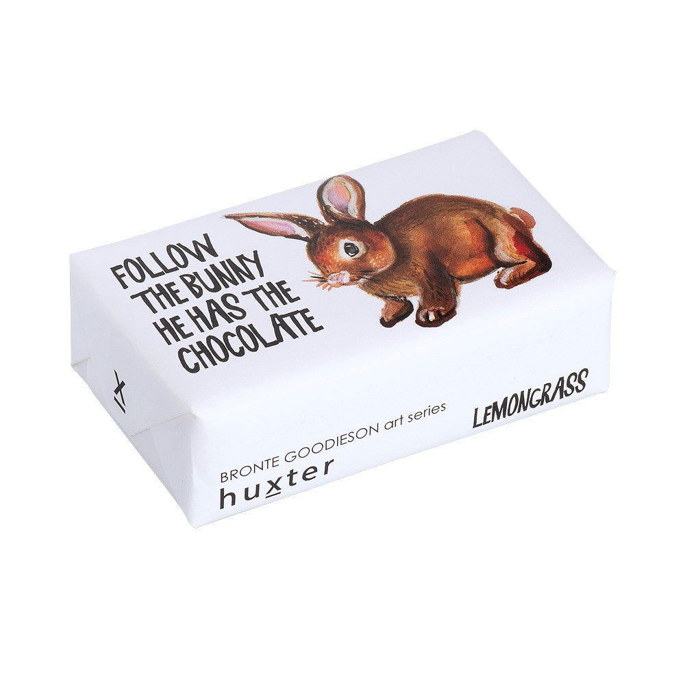 'Brown Bunny' - Follow the bunny he has the chocolate (200g when packed-Soap Bar) -Lemongrass