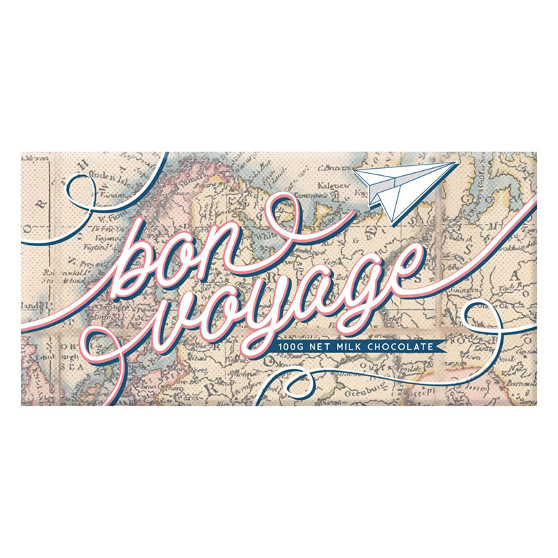 BLOOMSBERRY BON VOYAGE MAP 100G MILK CHOCOLATE BLOCK
