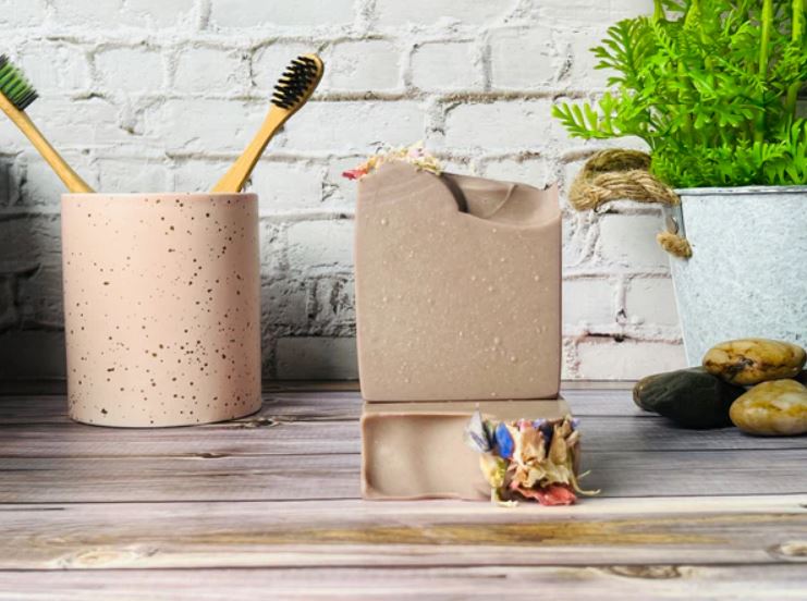 Brazilian Purple Clay Cleansing Bar Infused With Rosemary Essential Oils