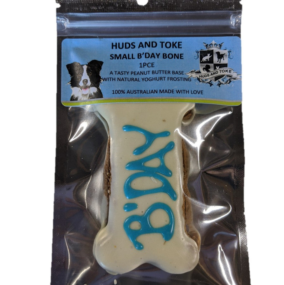 SMALL DOG BDAY BONE - DOG TREATS