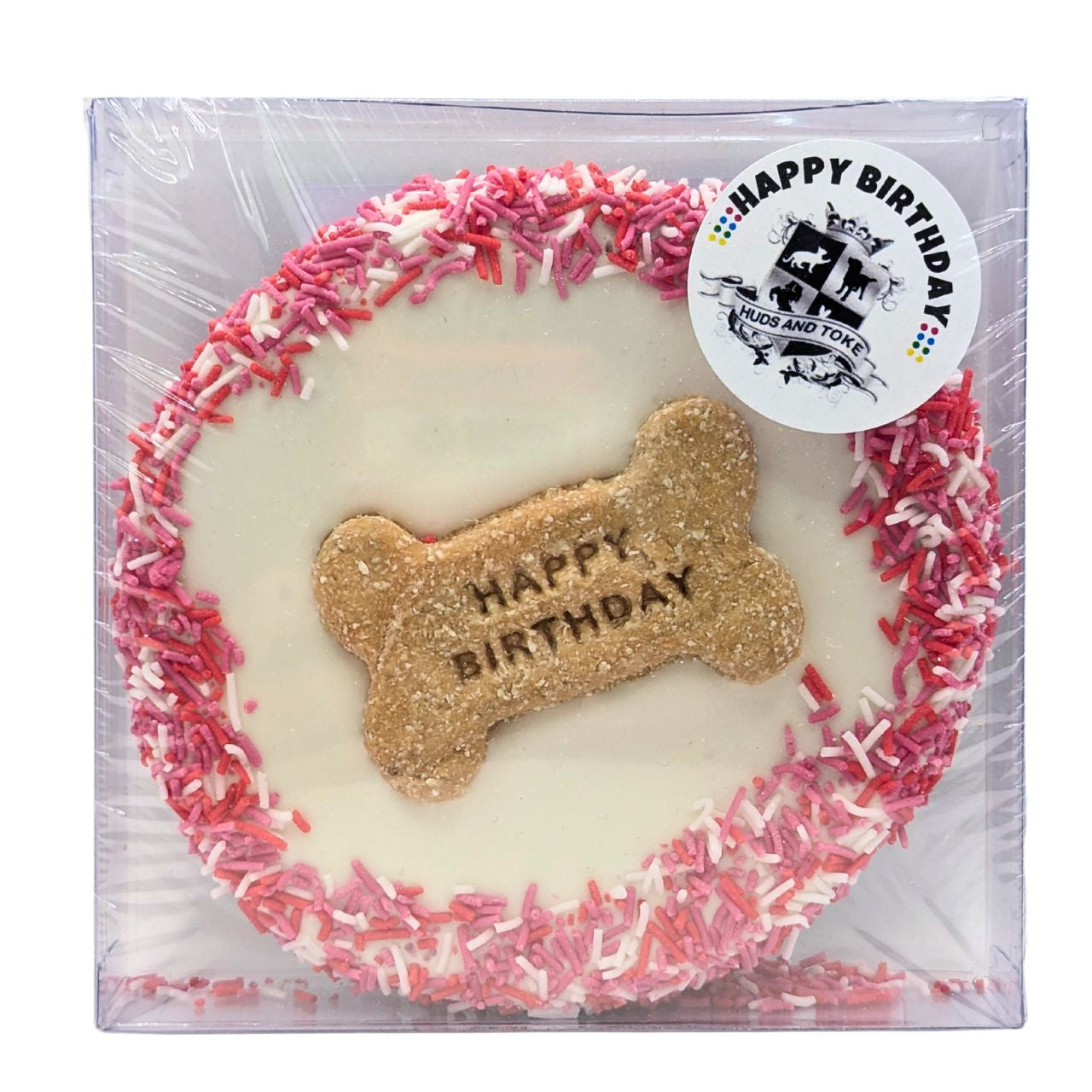 HAPPY DOG BIRTHDAY CAKE DOG TREAT - YOGHURT - 1 PCE