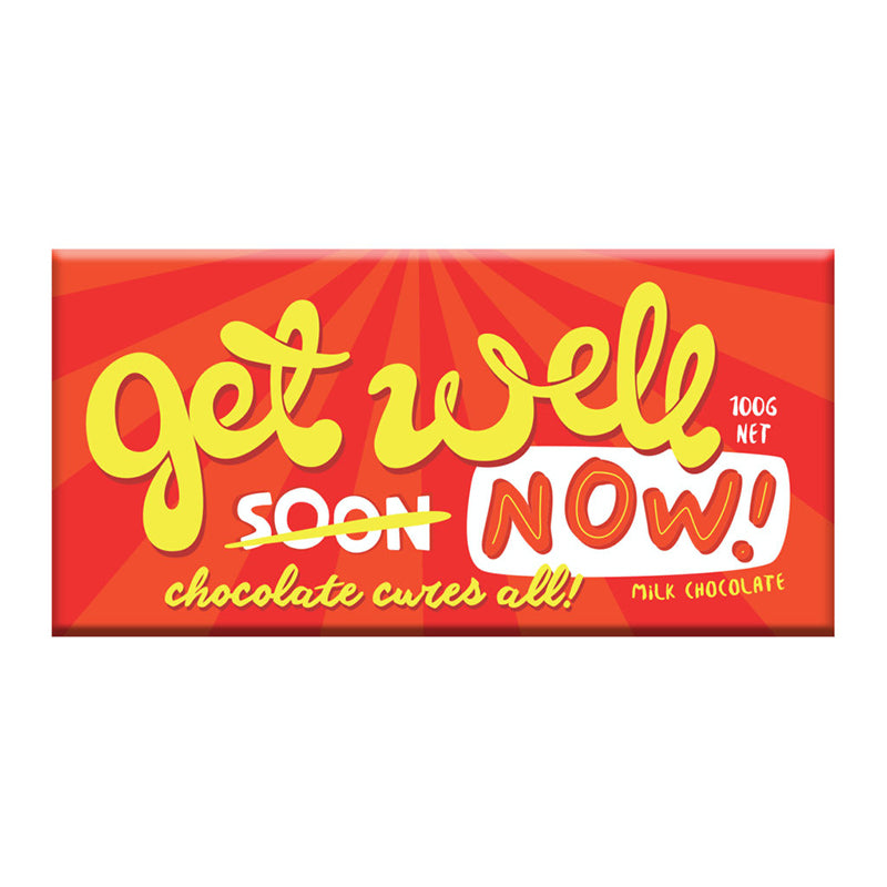 BLOOMSBERRY GET WELL NOW 100G MILK CHOCOLATE BLOCK