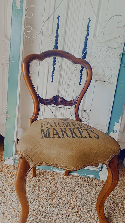 Farmers Market Vintage Display Chair