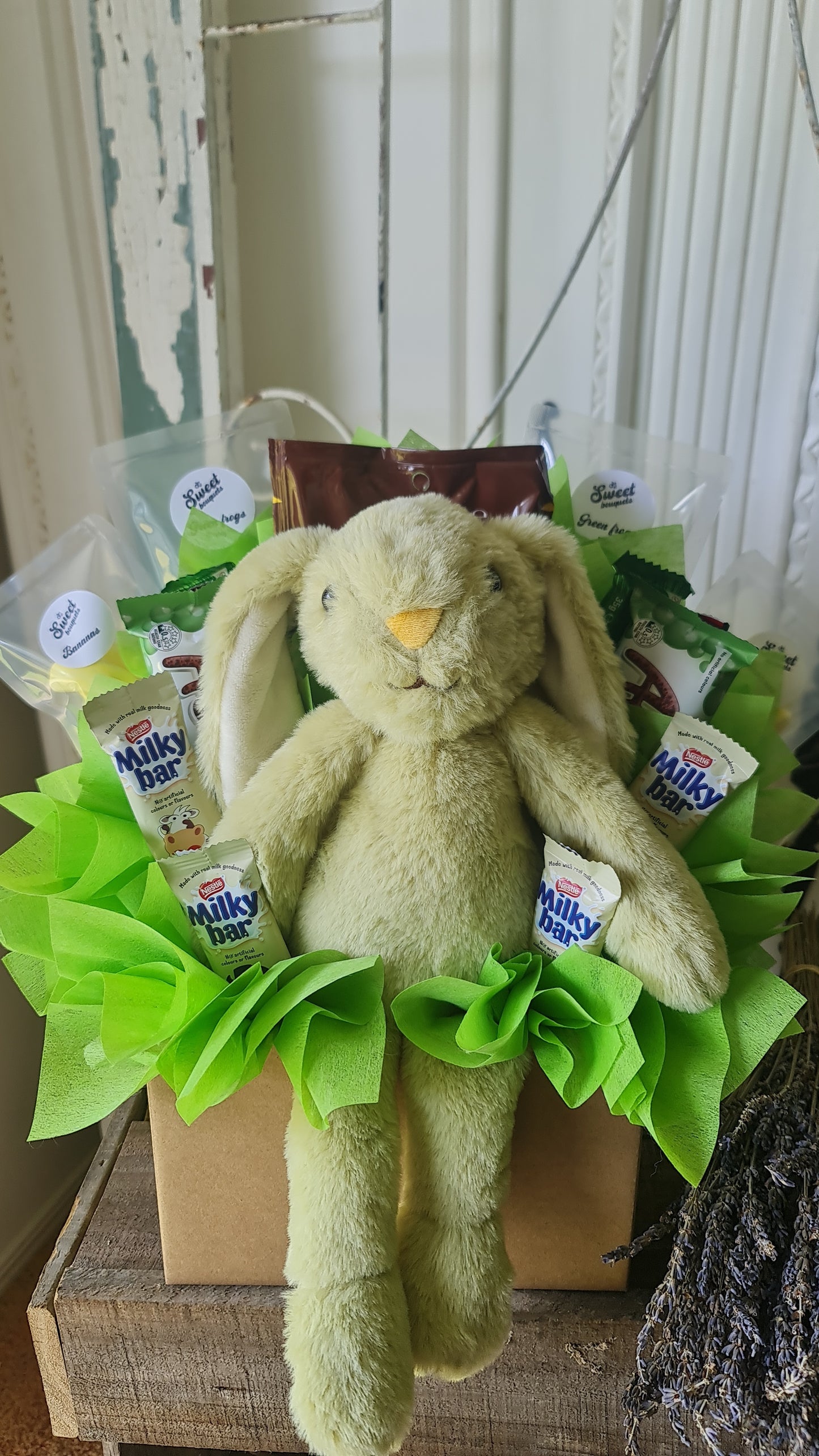 Green Bunny Chocolate Bouquet