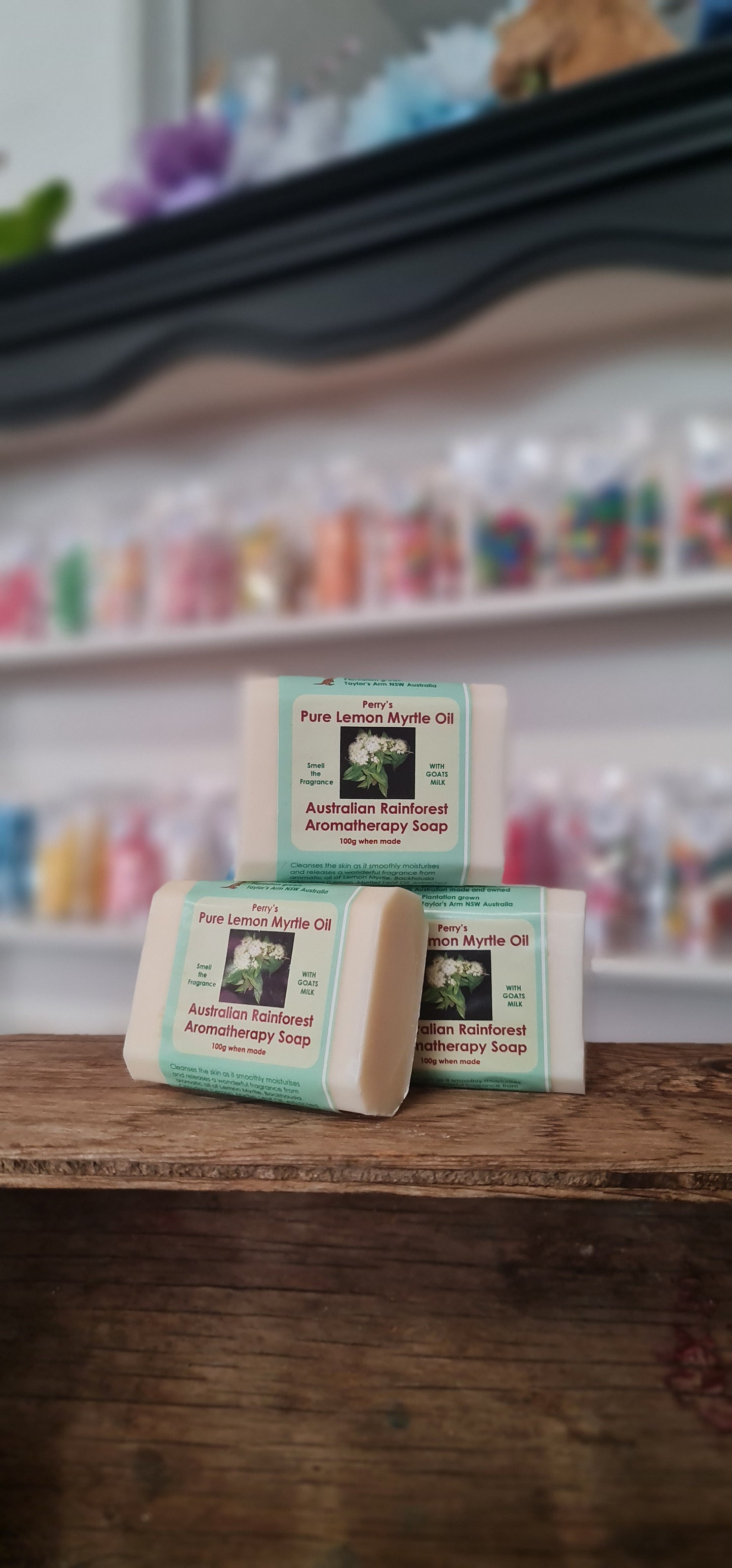 Perry's Pure Lemon Myrtle Soap With Goats Milk (100g)
