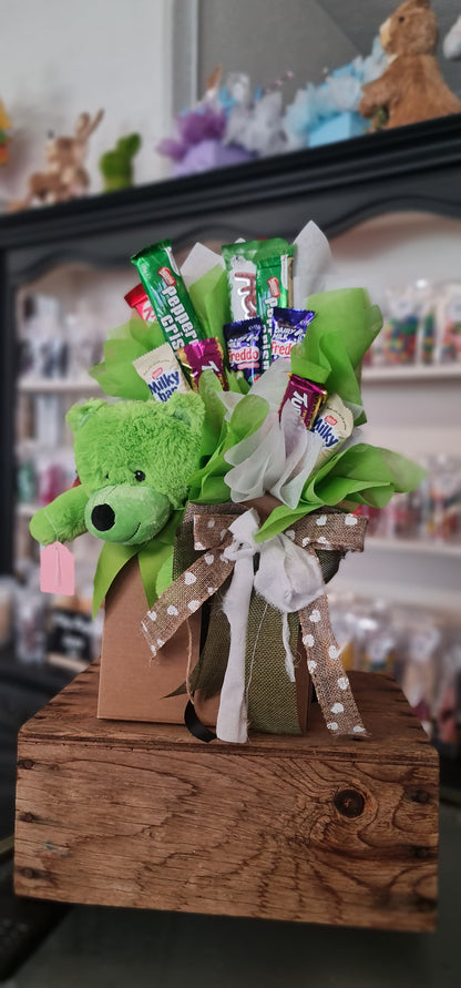 Large Green Teddy Bouquet