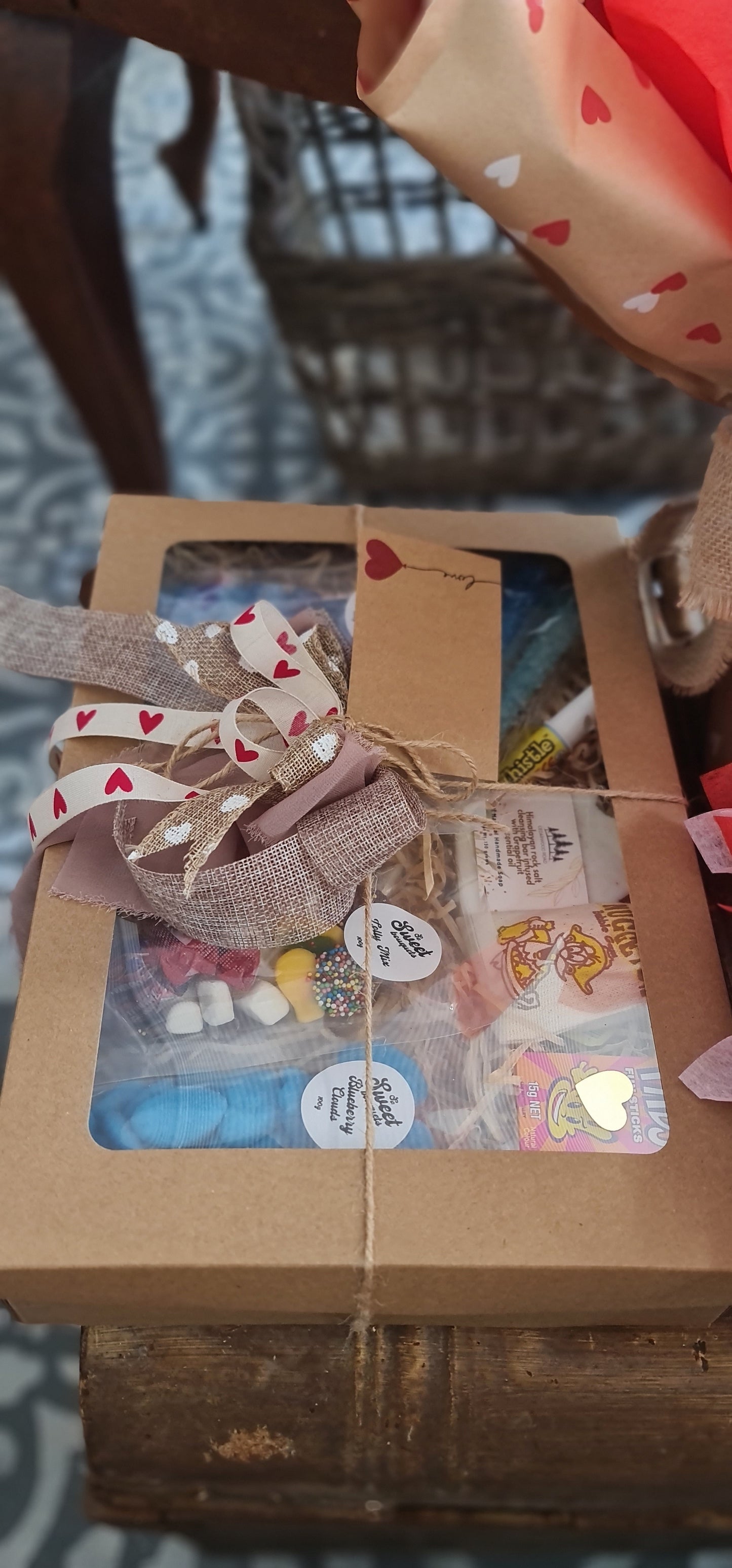 Lolly & soap Filled Large Gift Box