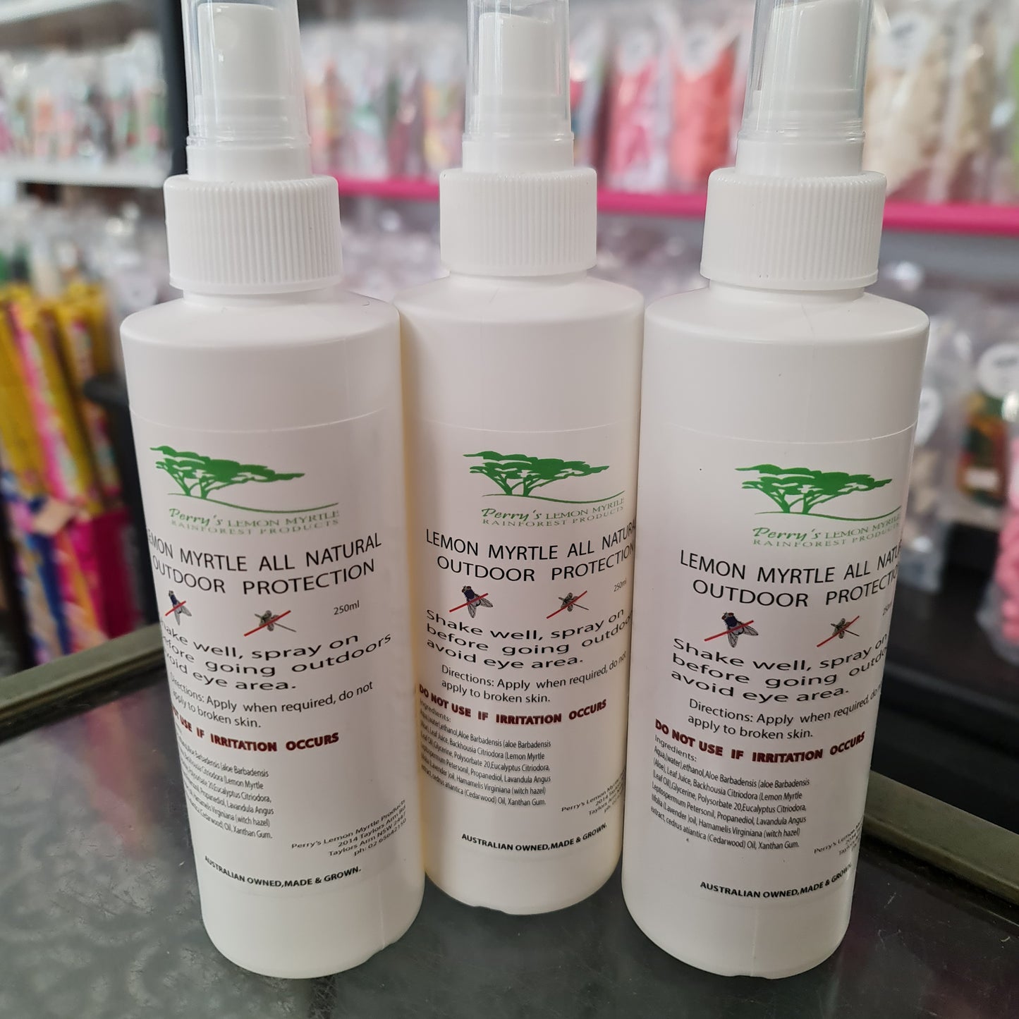 Perry's Lemon Myrtle All Natural Outdoor Protection Spray (250ml)