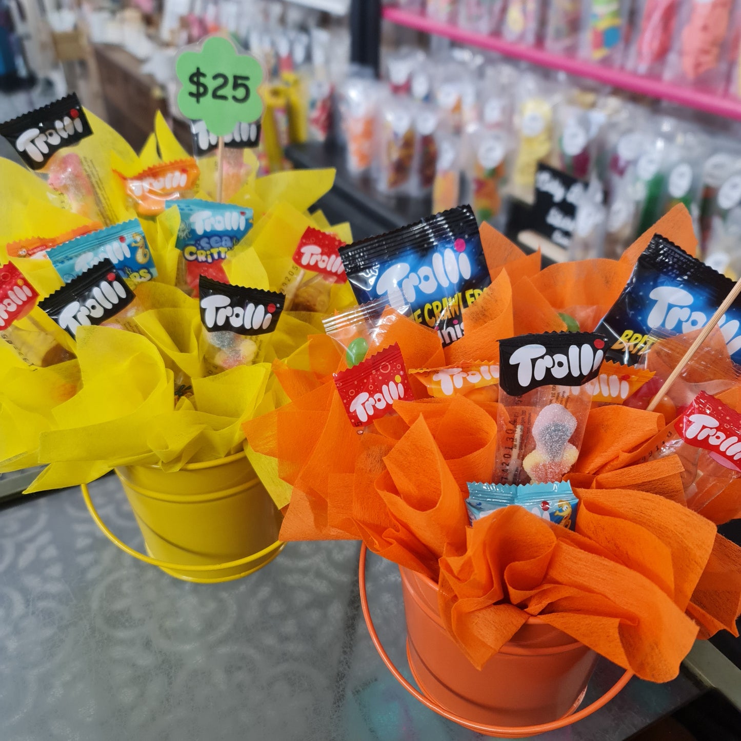 Snack Sized Gift Bucket Bouquets