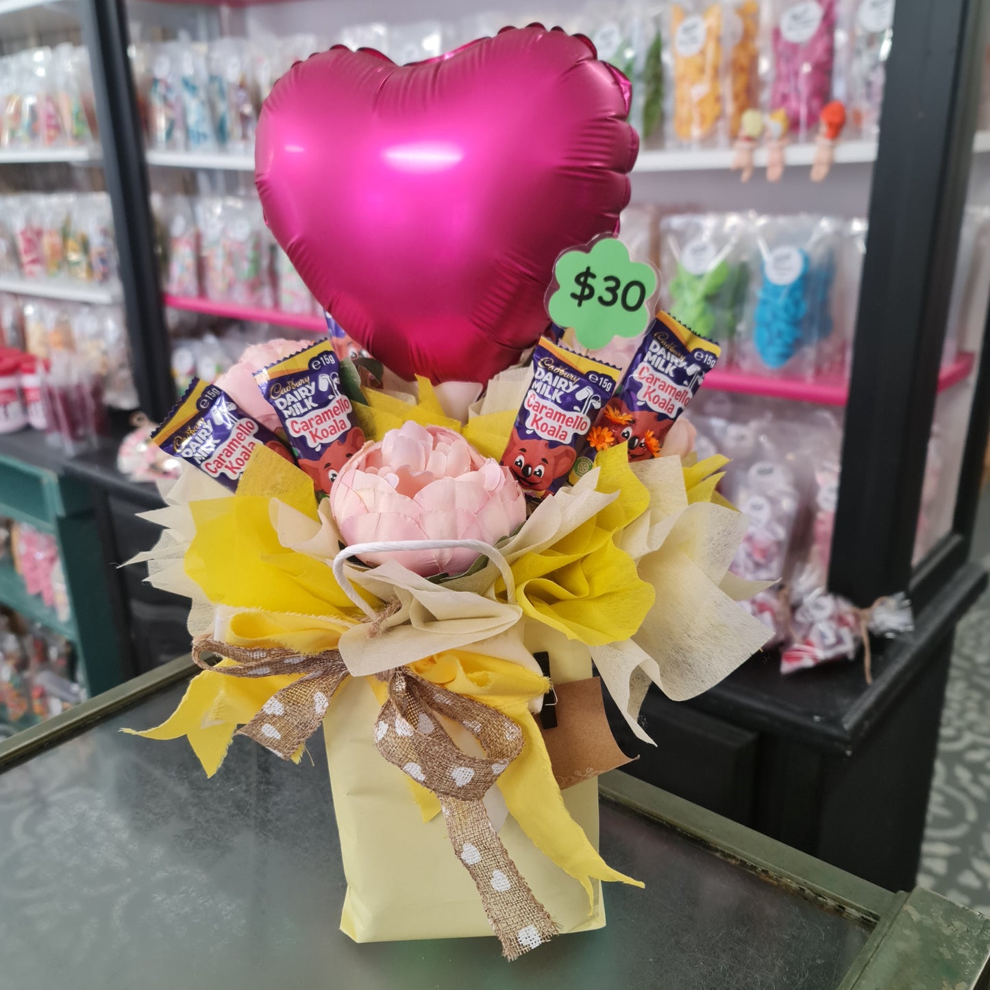 Caramello Koala Balloon Bag Bouquet
