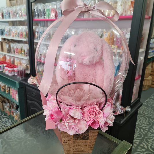 Pink Bunny Gift Bag Bobo Balloon