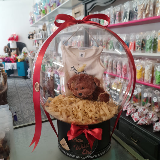 Little Wild One - Teddy and Jumpsuit Bobo Balloon