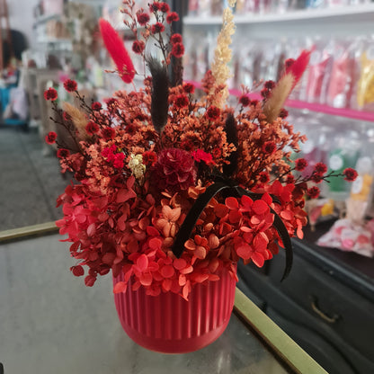 Red " LOVE" Preserved Floral Arrangement
