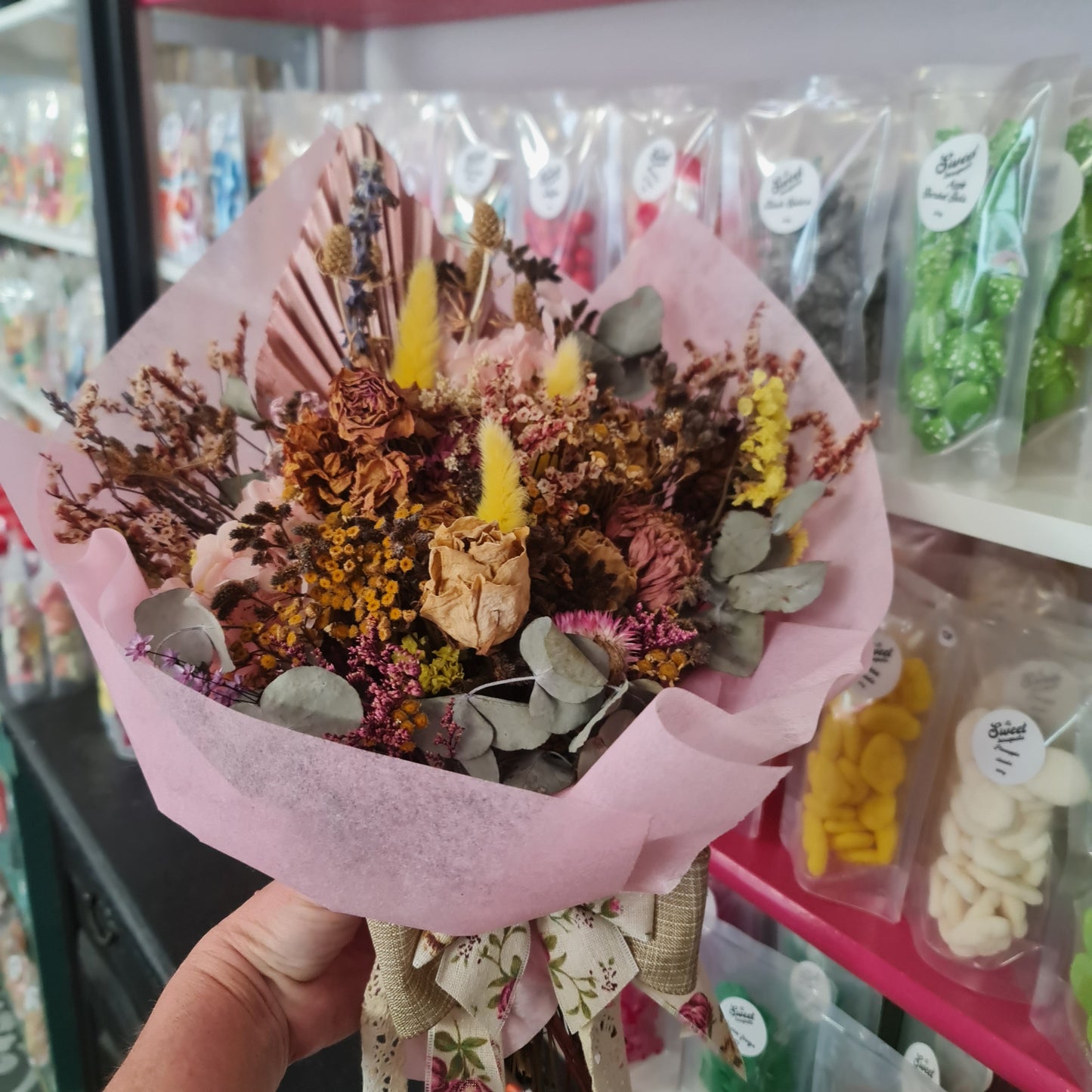 Pink Preserved Floral Bouquet