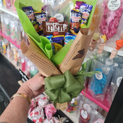 Hand Wrapped Lolly and Chocolate Bouquet
