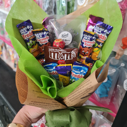 Hand Wrapped Lolly and Chocolate Bouquet