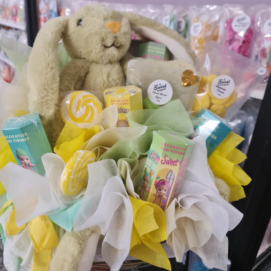 Green Bunny & Sonny Angel Suit Case Bouquet