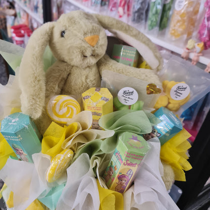 Green Bunny & Sonny Angel Suit Case Bouquet