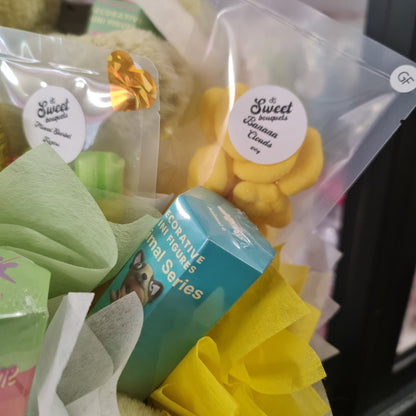 Green Bunny & Sonny Angel Suit Case Bouquet