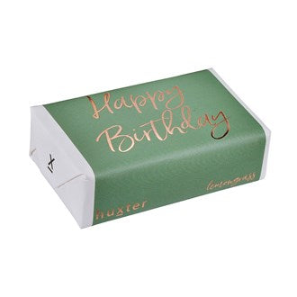 Happy Birthday - Green - ROSE GOLD FOIL (200g When Packed-Soap Bar) Lemongrass