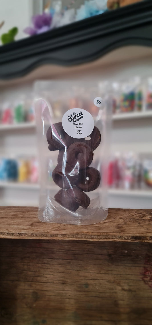 Dark Chocolate Aniseed Rings (100g)