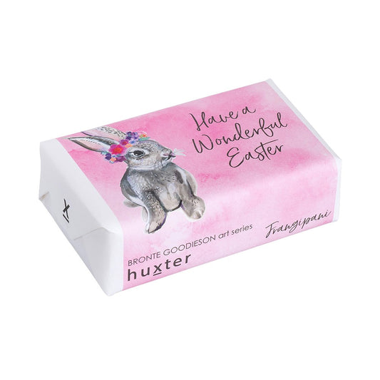 'Grey Bunny' - Have A Wonderful Easter (200g When Wrapped-Soap Bar) Frangipani