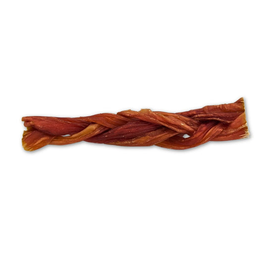 BRAIDED BULL CHEW - SMALL - DOG TREATS
