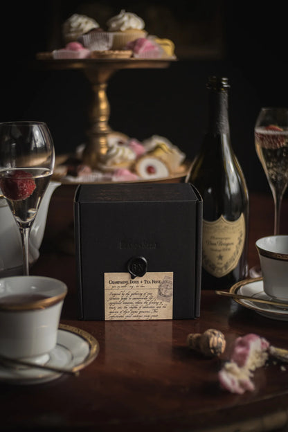 Champagne Doux + Tea Rose Candle