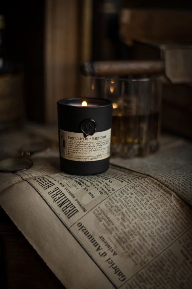Cozy Château + Malt Cigar Candle