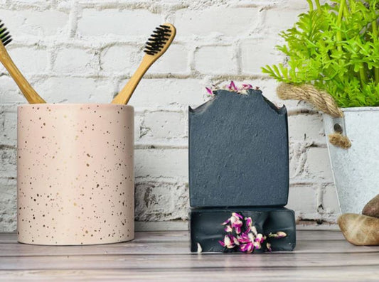 Activated Charcoal Cleansing Bar Infused With Tea Tree Oil