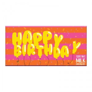 Bloomsberry Happy Birthday Milk Chocolate Bar (100g)