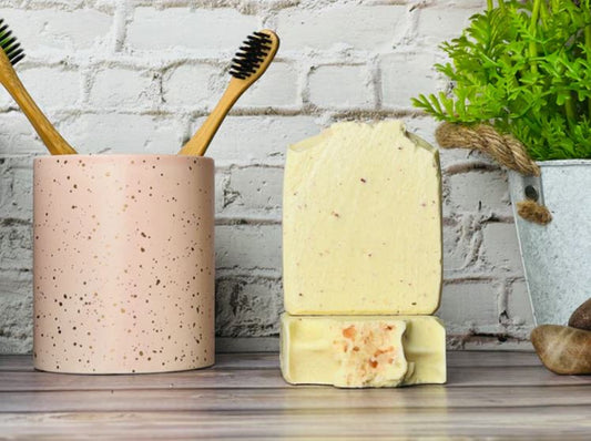 Himalayan Rock Salt Cleansing Bar Infused With Grapefruit Essential Oils