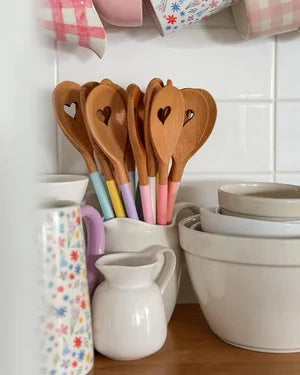 Hand Painted Heart Wooden Spoon