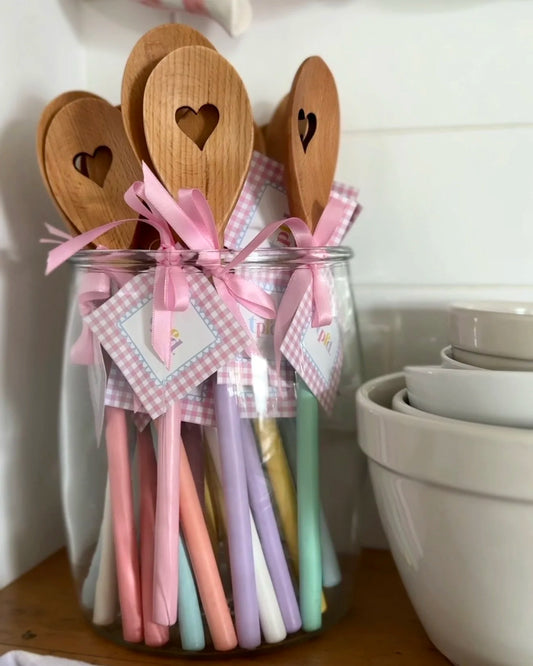 Hand Painted Heart Wooden Spoon