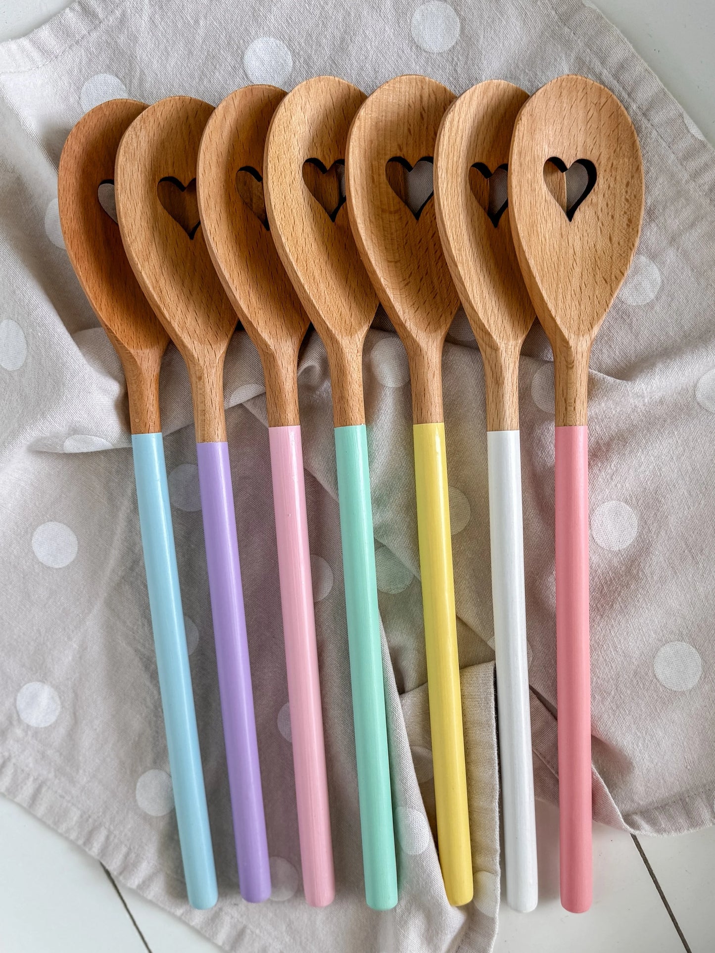 Hand Painted Heart Wooden Spoon