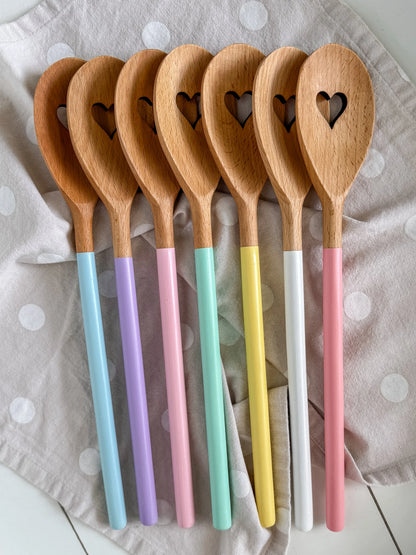 Hand Painted Heart Wooden Spoon