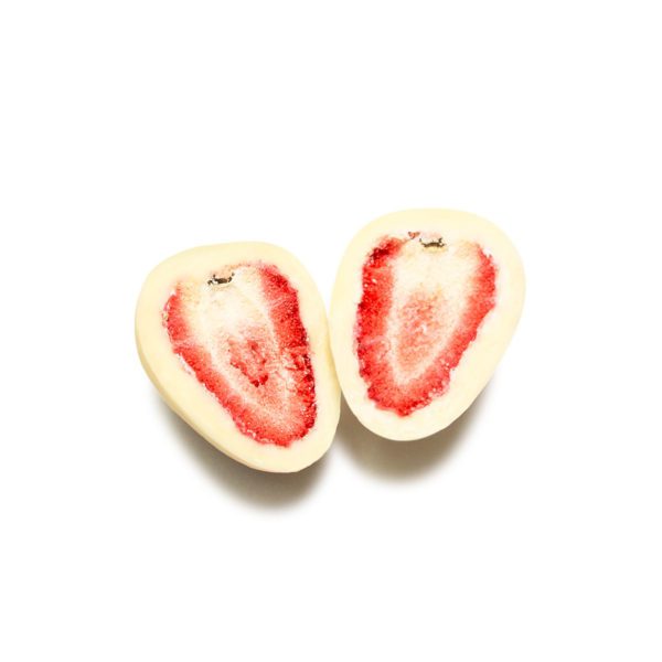 Australian Grown Strawberries Coated in Premium White Chocolate (100g)