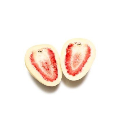 Australian Grown Strawberries Coated in Premium White Chocolate (100g)