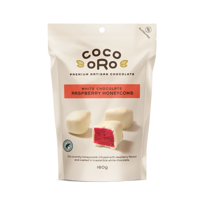 White Chocolate Raspberry Honeycomb (160g Bag)