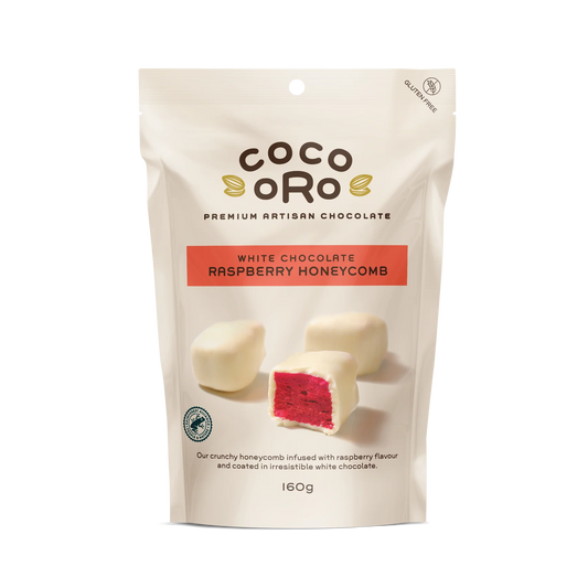 White Chocolate Raspberry Honeycomb (160g Bag)