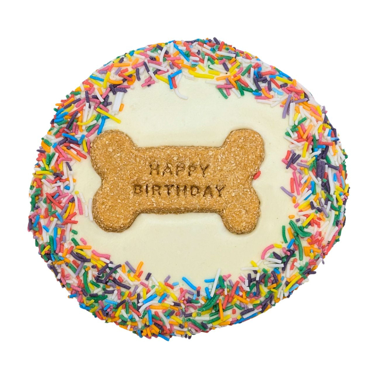HAPPY DOG BIRTHDAY CAKE DOG TREAT - YOGHURT - 1 PCE