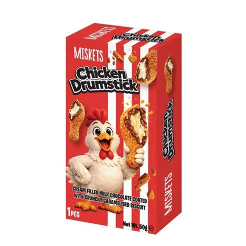 Miskets Cream Filling Milk Chocolate Chicken Bite 50g Box
