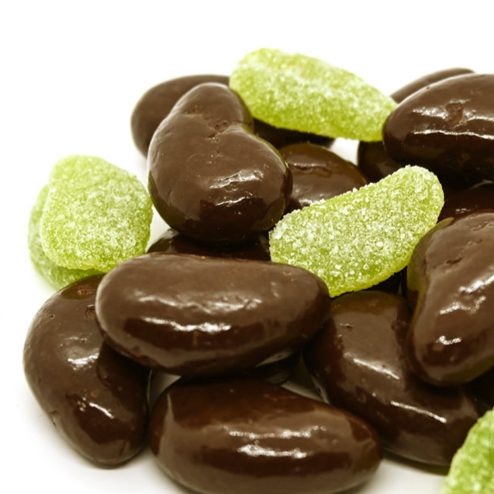 Premium Milk Chocolate Spearmint Leaves (100g)