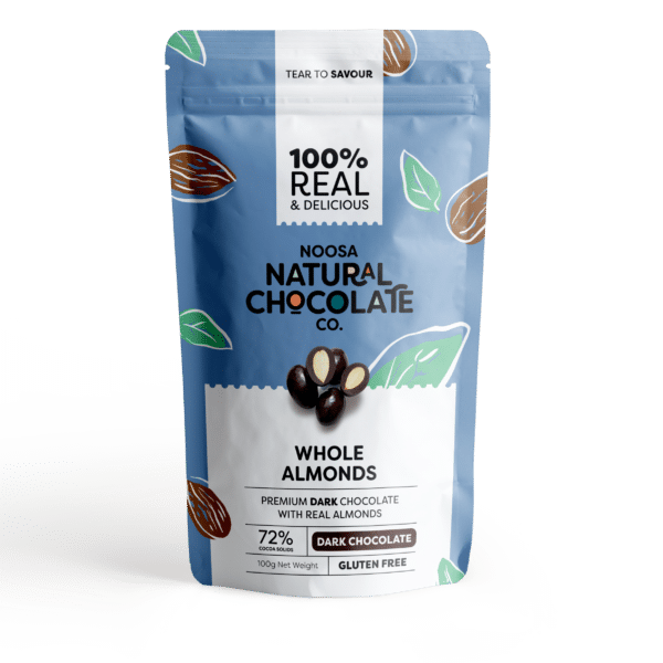 Australian Almonds Coated in Premium Dark Chocolate (100g)