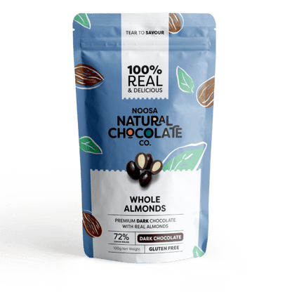 Australian Almonds Coated in Premium Dark Chocolate (100g)
